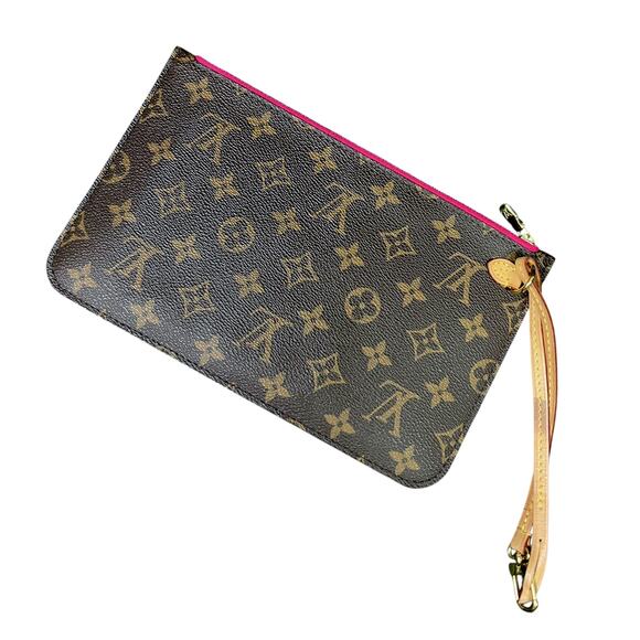 Louis Vuitton Monogram Wristlet Neverfull Pochette - $1550 Retail - Picture 5 of 9